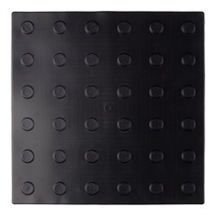 Тактильная плитка ПВХ конус в ряд 300х300х5,5 мм черная - фото 2