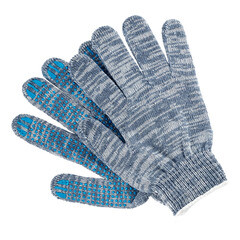 Перчатки х/б 4 нити с ПВХ покрытием графит 9 (XL) - фото 4