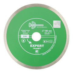 Диск алмазный по керамограниту Trio-Diamond Hot Pres 180x25,4x1,8 мм сплошной мокрый рез (EG354) - фото 1