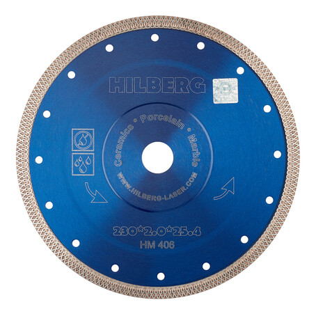 Диск алмазный по керамограниту Hilberg Hard Materials X-type 125x22,2x1 ...