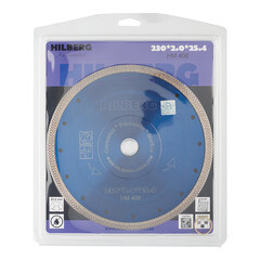 Диск алмазный по керамограниту Hilberg 230x25,4x2 мм турбо сухой рез (HM406) - фото 3