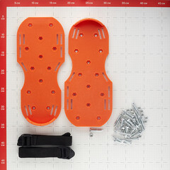 Накладки на обувь для наливного пола полипропиленовые размер 38-46 оранжевые Amigo (74801) - фото 2