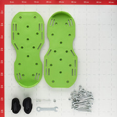 Накладки на обувь для аэрации газона полипропиленовые размер 45-46 зеленые Palisad (64498) - фото 2