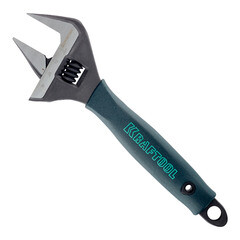 Ключ разводной с тонкими губками Kraftool Professional 200 мм с двухкомпонентной рукояткой - фото 1