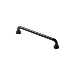 Ручка-скоба мебельная Kerron Metallic 144 мм металлическая черная матовая (S-2629-128 BL)
