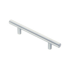 Ручка-рейлинг мебельная Kerron Metallic d10 мм металлическая матовый хром (R-3010-96 SC) - фото 1