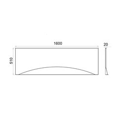 Панель фронтальная для ванны акриловой Triton Gamma/Лайн 160х51 см белая (Щ0000050166) - фото 2