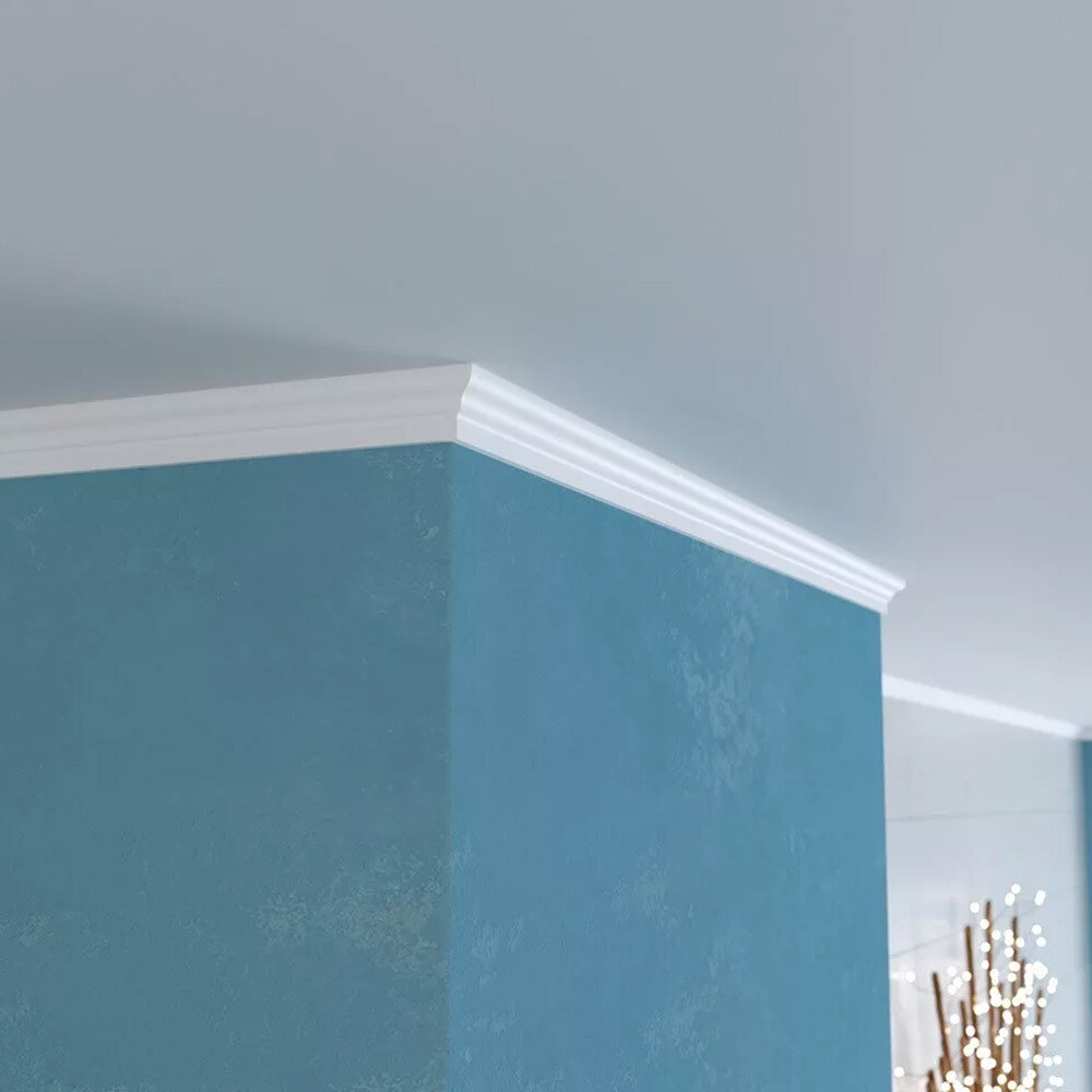 Изображение товара Плинтус потолочный из экополимера ударопрочный 25х15х2000 мм Cosca KX010 Изображение товара Плинтус потолочный из экополимера ударопрочный 25х15х2000 мм Cosca KX010