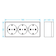 Розетка Werkel Gallant накладная слоновая кость со шторками (a051554) - фото 4