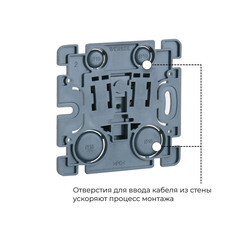 Розетка Werkel Gallant накладная слоновая кость со шторками с крышкой (a051546) - фото 2