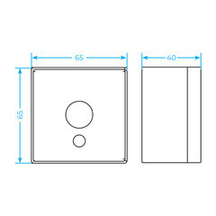 Вывод кабеля Werkel Gallant накладной графит рифленый (a051344) - фото 2