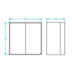 Выключатель Werkel Gallant двухклавишный накладной слоновая кость с подсветкой (a051550) - фото 2