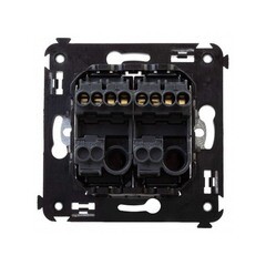 Выключатель DKC Avanti двухклавишный встраиваемый черный (8946844) - фото 5