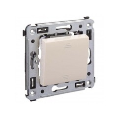 Выключатель DKC Avanti одноклавишный встраиваемый ваниль (8914484) - фото 2