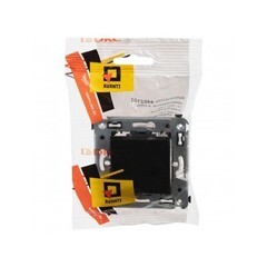 Выключатель DKC Avanti одноклавишный встраиваемый черный (3924853) - фото 2