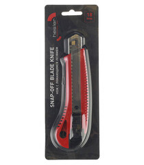 Нож строительный Hesler 18 мм с сегментированным лезвием пластиковый корпус - фото 2