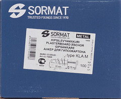 Дюбель для листовых материалов Sormat KLA M 4,5x35 мм сталь (100 шт.) - фото 3