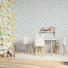 Обои компакт-винил на флизелиновой основе Palitra Simple Dinozavriki SP72069-17 (1,06х10,05 м) - фото 6