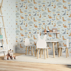 Обои компакт-винил на флизелиновой основе Palitra Simple Dinozavriki SP72068-12 (1,06х10,05 м) - фото 6