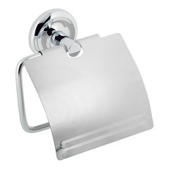 Держатель для туалетной бумаги Fora Drop с крышкой нержавеющая сталь хром (FOR-DP015/6734)