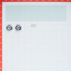Полка для ванной Fora Drop 478х147х56 мм стекло/металл хром (FOR-DP034/6826) - фото 4