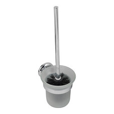 Ершик для унитаза Fora Drop подвесной стекло/металл хром (FOR-DP020/6840)