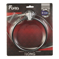 Полотенцедержатель кольцо Fora Long d158 мм на шуруп силумин хром (L011/56) - фото 4