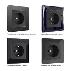 Розетка Werkel встраиваемая черная матовая (a051618) - фото 3