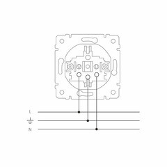Розетка Werkel встраиваемая слоновая кость (a051478) - фото 6