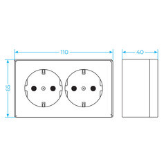 Розетка Werkel Gallant накладная графит (a051342) - фото 5