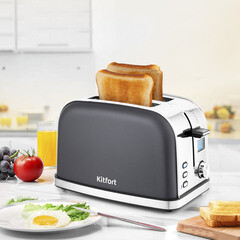 Тостер Kitfort КТ-2036-5 графит - фото 3