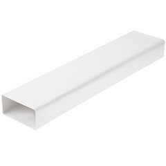 Воздуховод плоский пластиковый 55х110 мм 1,5 м - фото 1