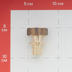 Соединитель прямой Tece 20 мм х 3/4 ЕК с накидной гайкой латунный (763620) - фото 3