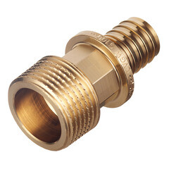 Соединитель прямой Tece 25 мм х R 1" НР(ш) с ниппелем латунный (765508) - фото 2