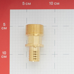 Соединитель прямой Tece 25 мм х R 1" НР(ш) с ниппелем латунный (765508) - фото 3