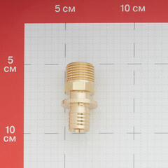 Соединитель прямой Tece 20 мм х R 1/2 НР(ш) с ниппелем латунный (765503) - фото 3
