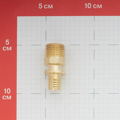 Соединитель прямой Tece 16 мм х R 1/2 НР(ш) с ниппелем латунный (765502) - фото 2