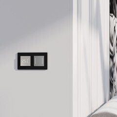 Выключатель Werkel двухклавишный встраиваемый серебряный сенсорный с подсветкой (a063600) - фото 2