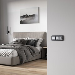 Выключатель Werkel одноклавишный встраиваемый серебряный матовый проходной с подсветкой (a063615) - фото 2