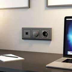 Диммер Werkel встраиваемый графит матовый поворотно-нажимной (a063110) - фото 2