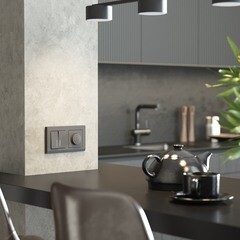 Диммер Werkel встраиваемый графит матовый поворотно-нажимной (a063110) - фото 4