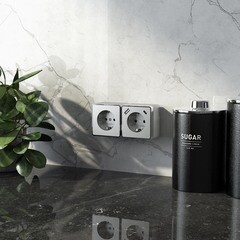 Розетка Werkel Gallant накладная серебряная со шторками с USB-A/ Type-C (a057701) - фото 2