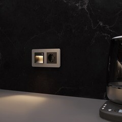 Подсветка для лестниц встраиваемая светодиодная черная 1 Вт 3300-6500К IP20 Werkel (a062471) - фото 6