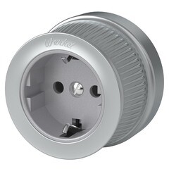 Розетка Werkel Ретро накладная матовый хром (a044922) - фото 1