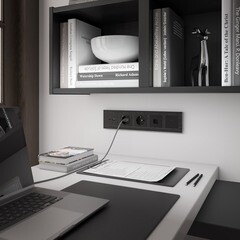 Розетка компьютерная Werkel встраиваемая черная матовая RJ45 (a051606) - фото 3