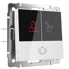 Кнопка звонка для отелей Werkel встраиваемая белая с индикацией (a054308) - фото 2