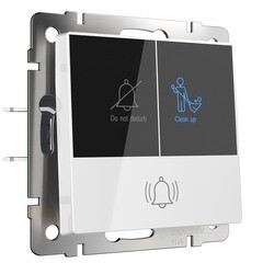 Изображение товара Кнопка звонка для отелей Werkel встраиваемая белая с индикацией (a054308)