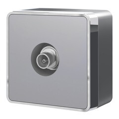 Изображение товара Розетка телевизионная Werkel Gallant накладная серебряная (a052778)