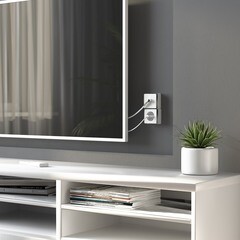 Розетка телевизионная Werkel Gallant накладная белая (a051572) - фото 2