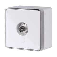 Розетка телевизионная Werkel Gallant накладная белая (a051572) - фото 1